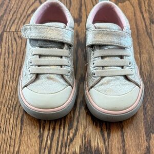 See Kai Run Silver Sneakers